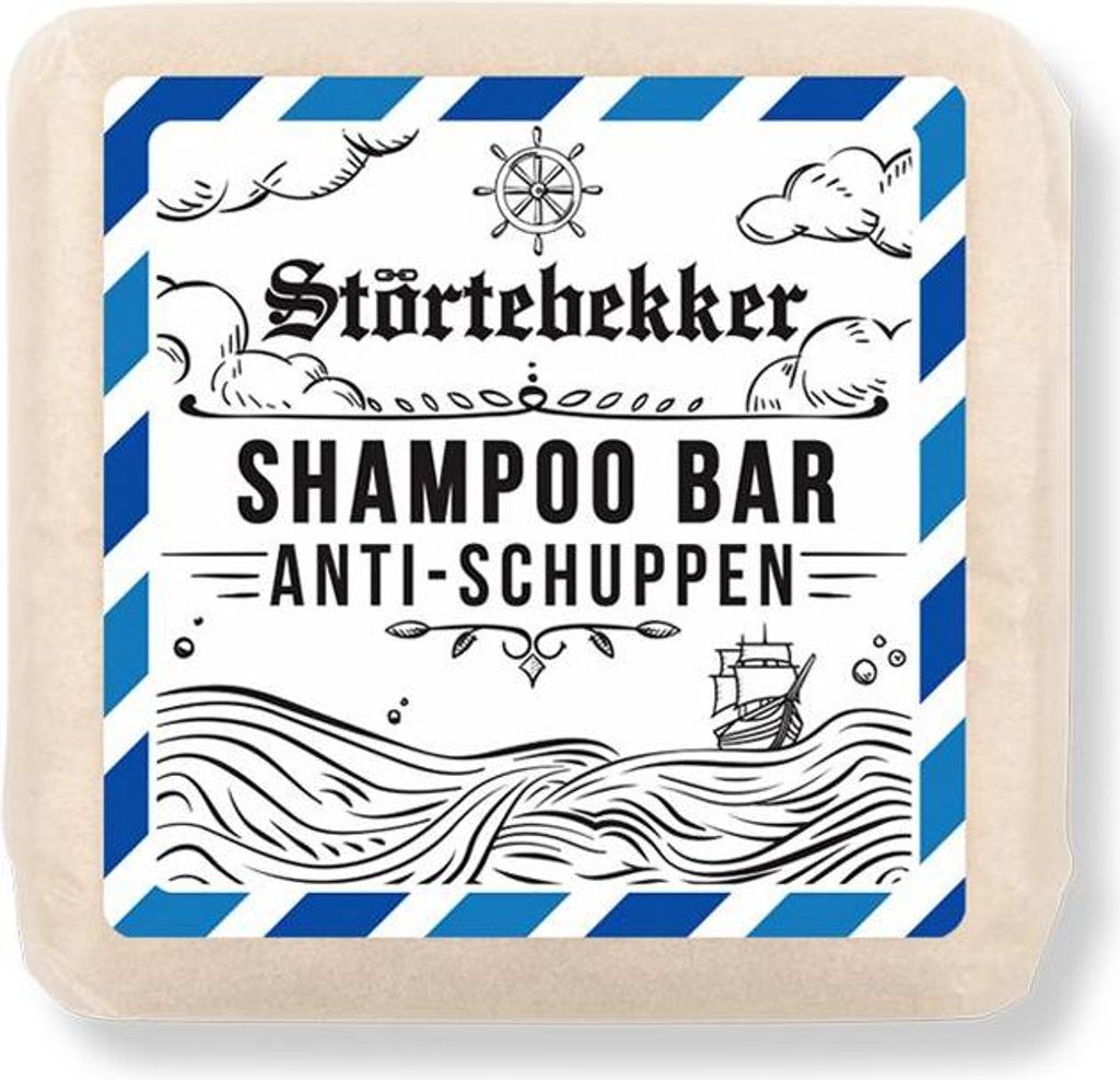 Störtebekker Festes Shampoo Sea Breeze - Handgefertigtes, veganes Shampoo für Herren & Damen - Wohlduftende Duschpflege für Haut und Haar