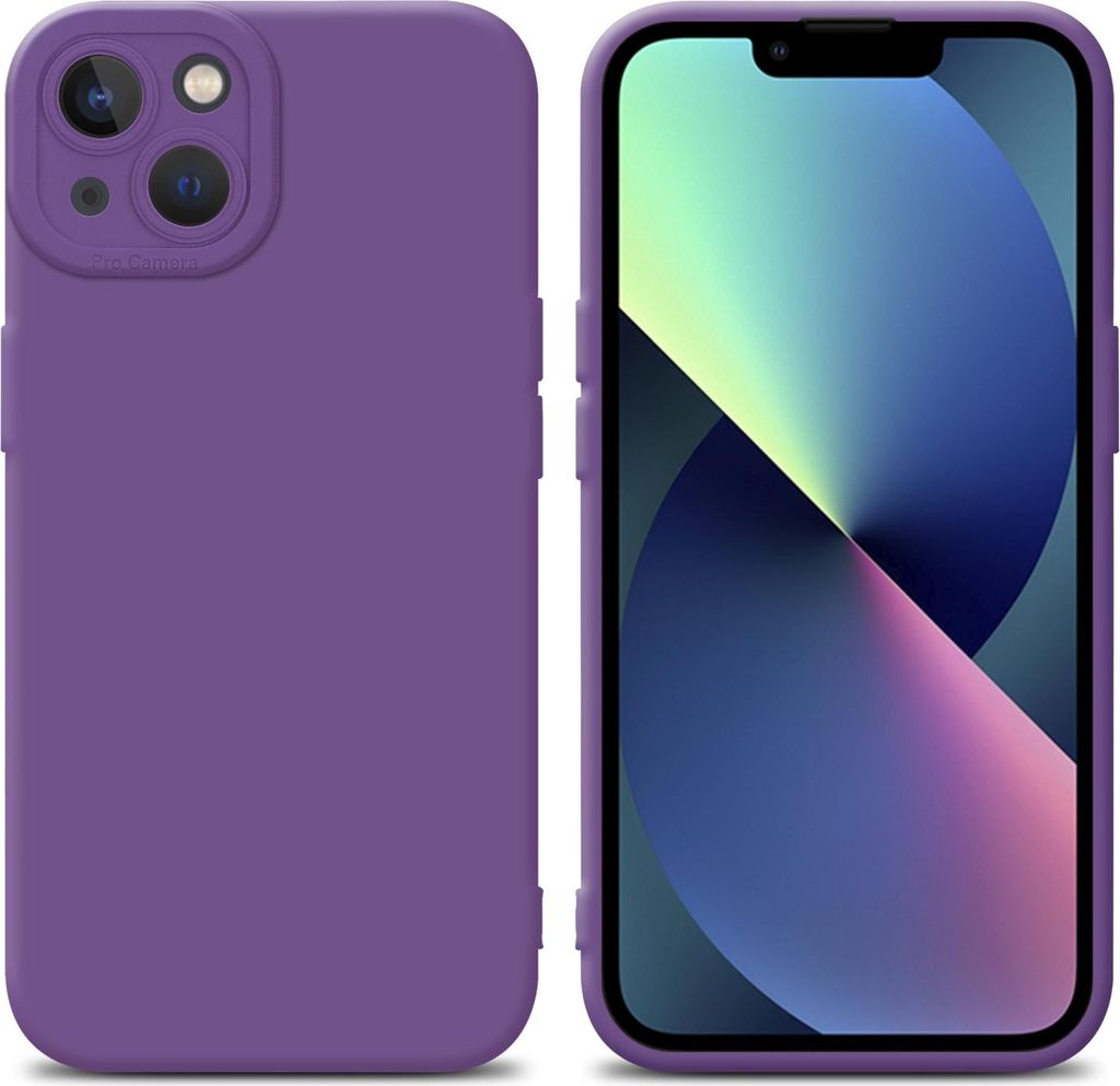 Cadorabo Hülle für Apple iPhone 14 Schutz Hülle in Lila TPU Produktbild 