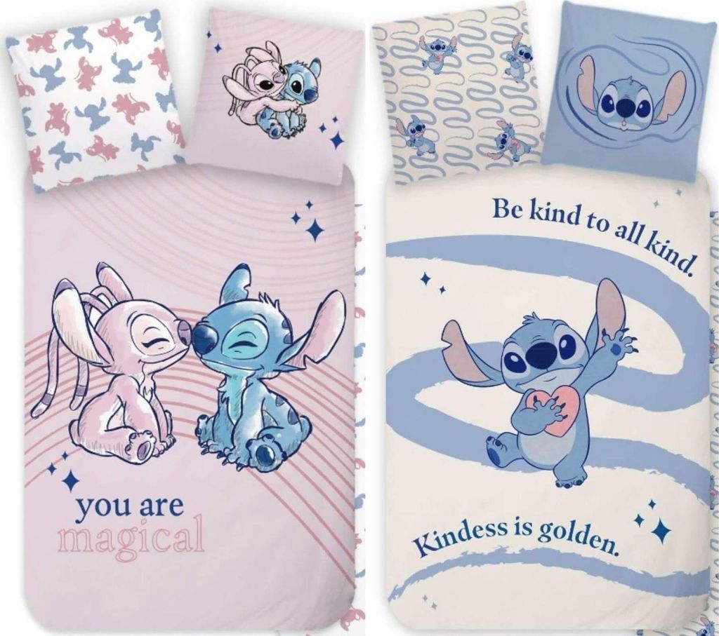 Disney Stitch & Angel - 2 x Bettwäsche mit Wendemotiv, Produktbild 