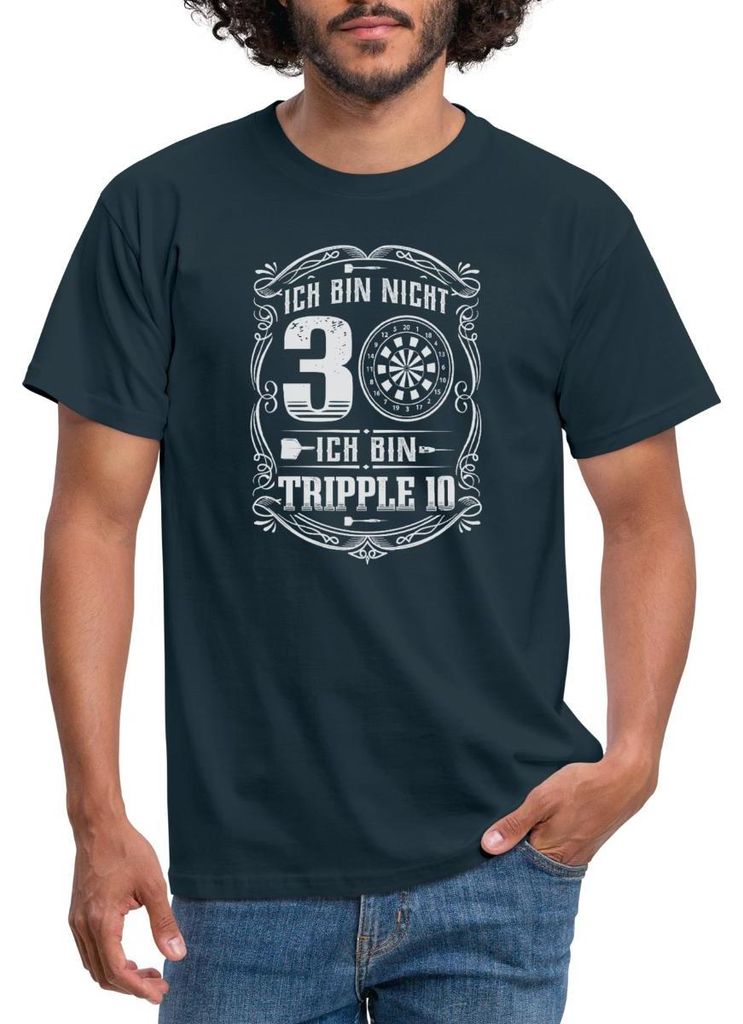 Spreadshirt 30. Geburtstag | Nicht 30 Tripple 10 Männer T-Shirt, 4XL, Navy