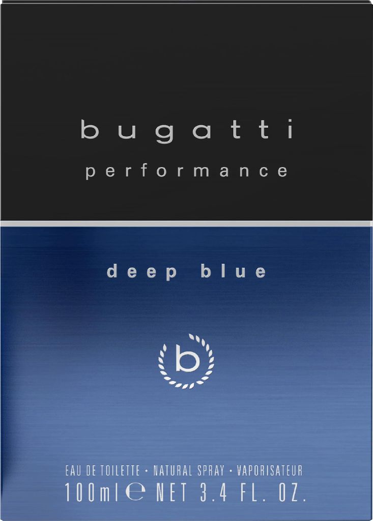 Eau de toilette per uomo Bugatti Performance blu profondo, Immagine del prodotto 