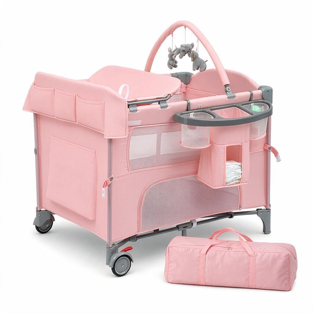 Lit de voyage pour bébé FCH 5-en-1, pliable, Image du produit 