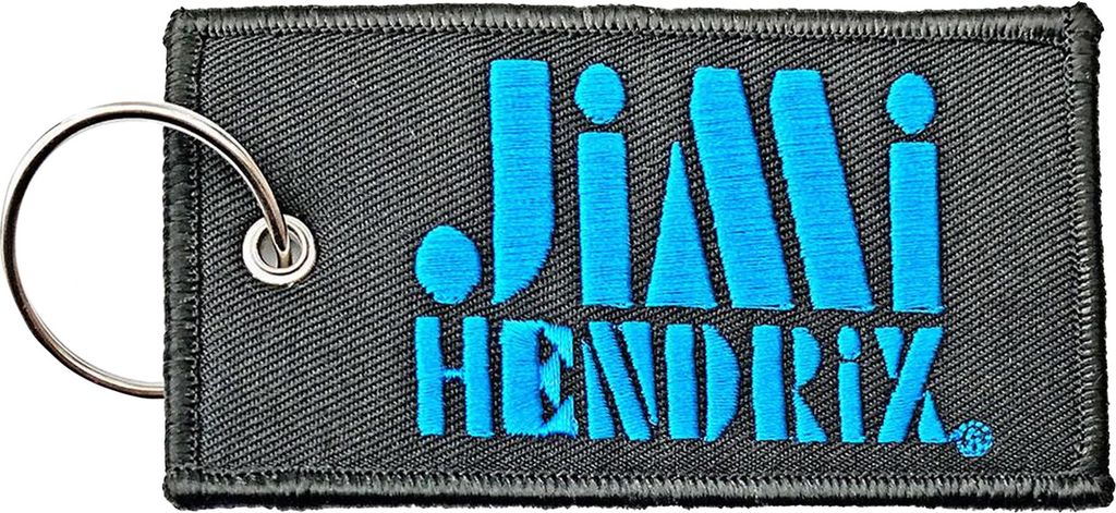 Jimi Hendrix - Schlüsselanhänger Schablone RO7440 (Einheitsgröße) (Dunkelgrau/Blau)