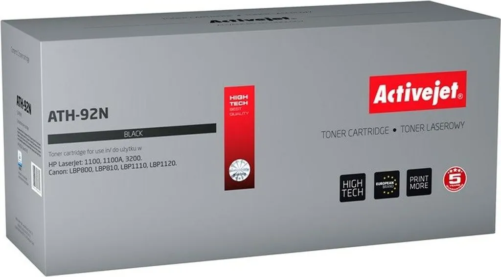 Activejet ATH-92N Toner zamiennik HP 92A C4092A czarny 3100 stron