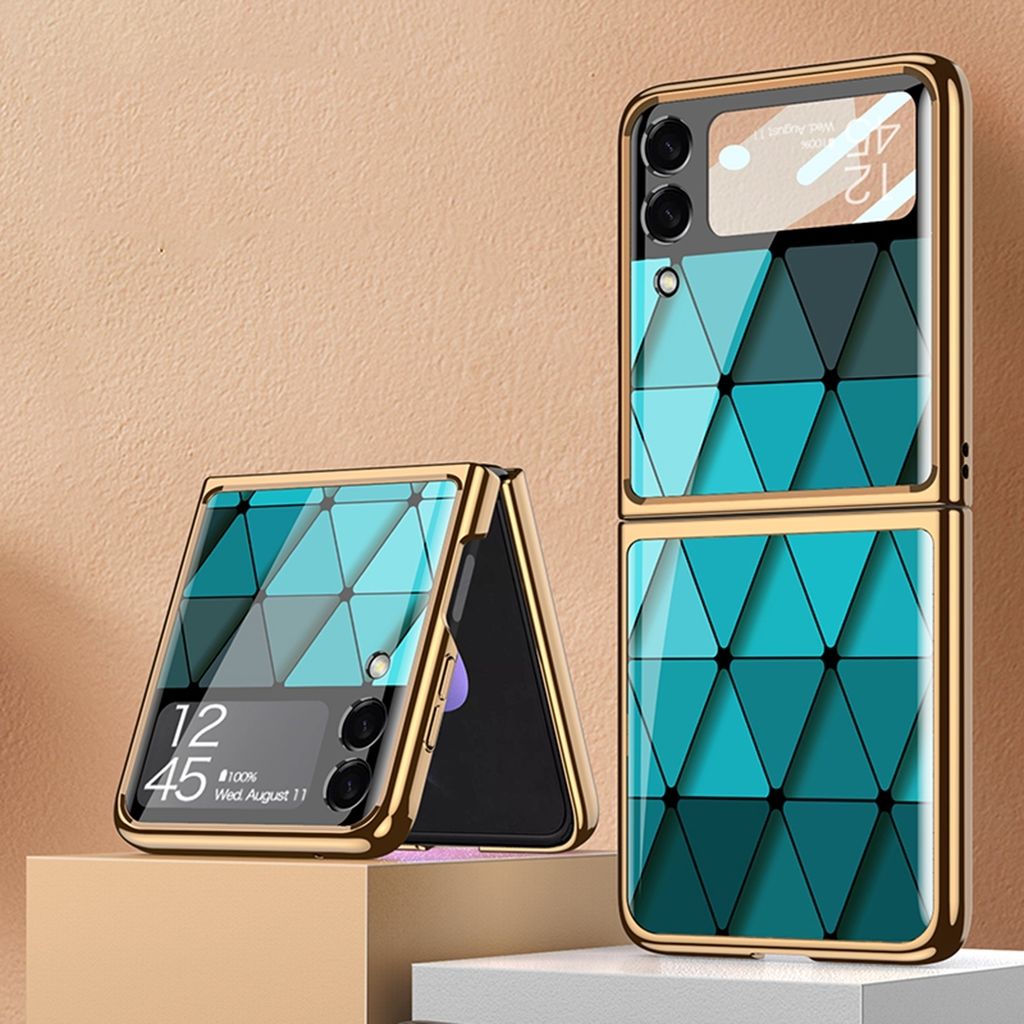 Pre Samsung Galaxy Z Flip3 5G Galvanizácia maľované sklo M6 Obrázok produktu 