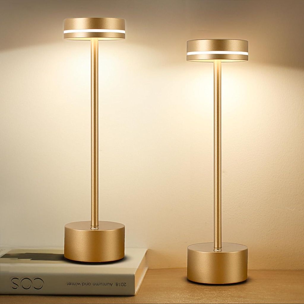 Kabellose Tischlampe, tragbar, wiederaufladbar, Produktbild 