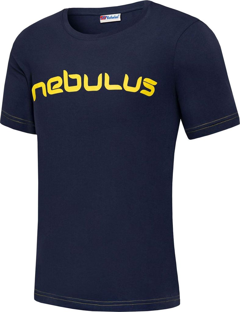 Nebulus T-Shirt LEOS Herren, Shirt, T-Shirt, Rundhals-Ausschnitt, P5635 - Herren, navy-gelb, XXL