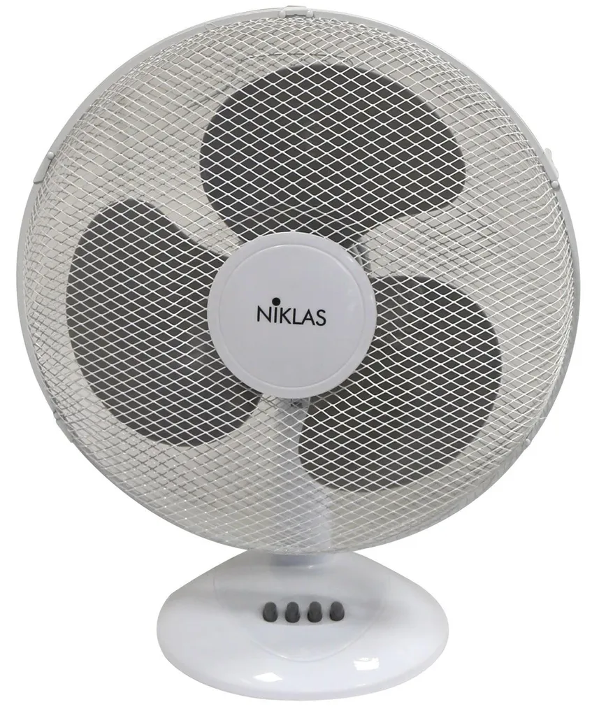Ventilateur oscillant Niklas compact à 3 vitesses et flux d'air puissant
