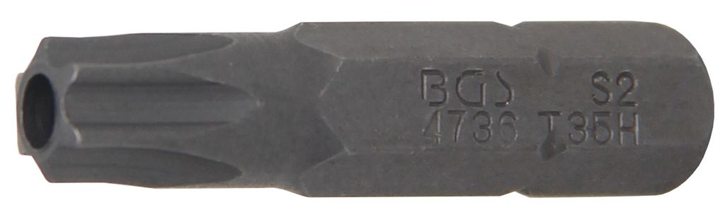 BGS 4736 T-Profil Bit, mit Stirnbohrung, T35, 6,3 (1/4)