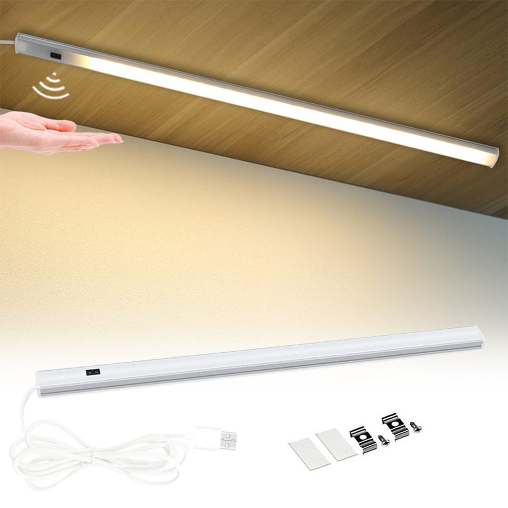50cm LED Unterbauleuchte Lichtleiste mit Sensor USB Produktbild 