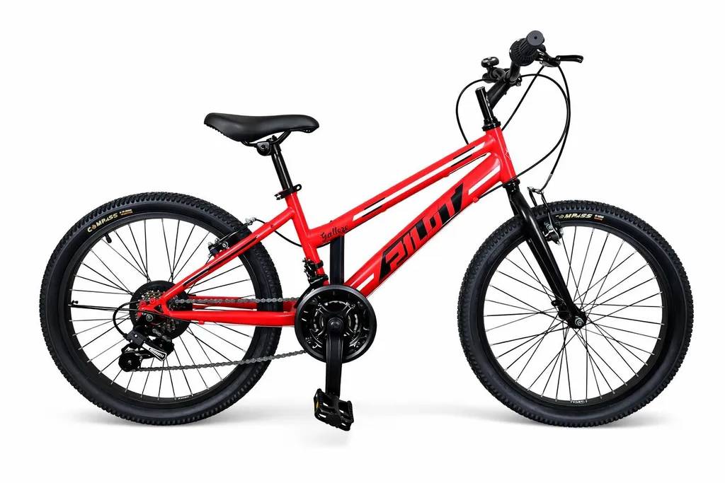 Vélo enfant 20 pouces Pilot Bike rouge avec freins V-Brake GALLEZE