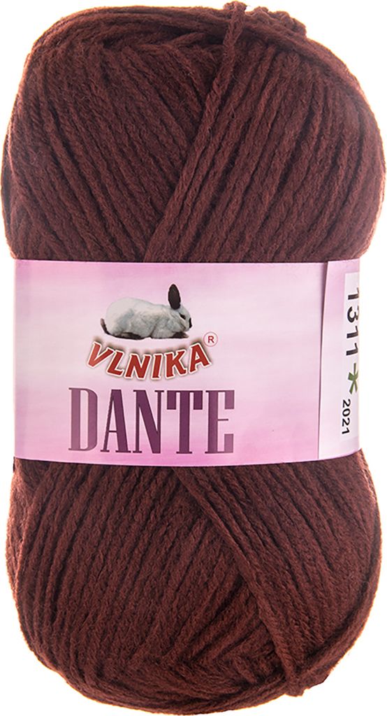 100g Strickgarn Dante Uni und Color Häkelgarn Handstrickgarn Wolle Farbwahl, Farbe:1311 braun