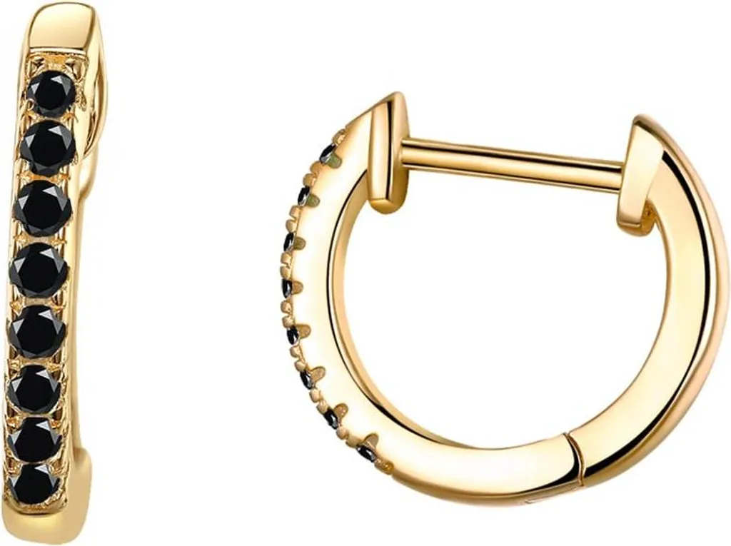 Puces d'oreilles en argent sterling 925 plaqué or véritable 18k