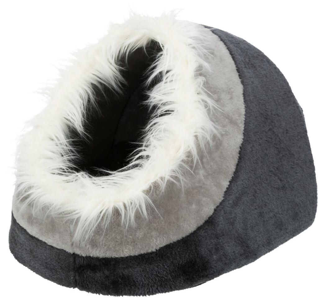 TRIXIE Höhle Minou - dunkelgrau/hellgrau - 35 × 26 × 41 cm Produktbild 