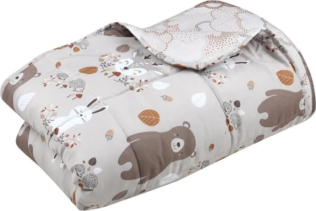 Couverture Douce Enfant 160x220 cm Animaux Forêt Multicolore et Confort