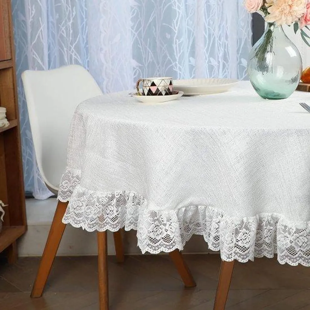 Nappe imperméable aspect nacré durable avec bords arrondis 120 cm