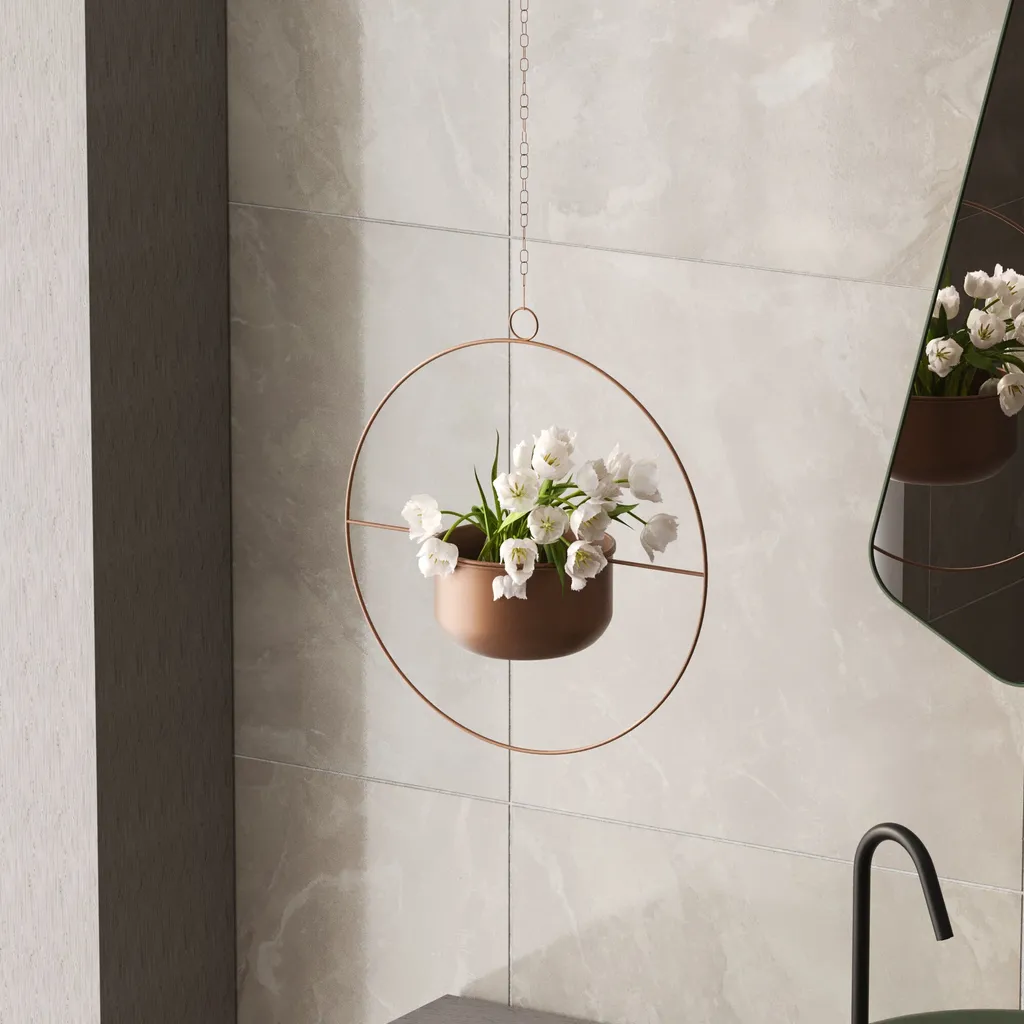Evila Originals Payanda Pot Décoratif en Cuivre 100% Métal 40x17x40 cm