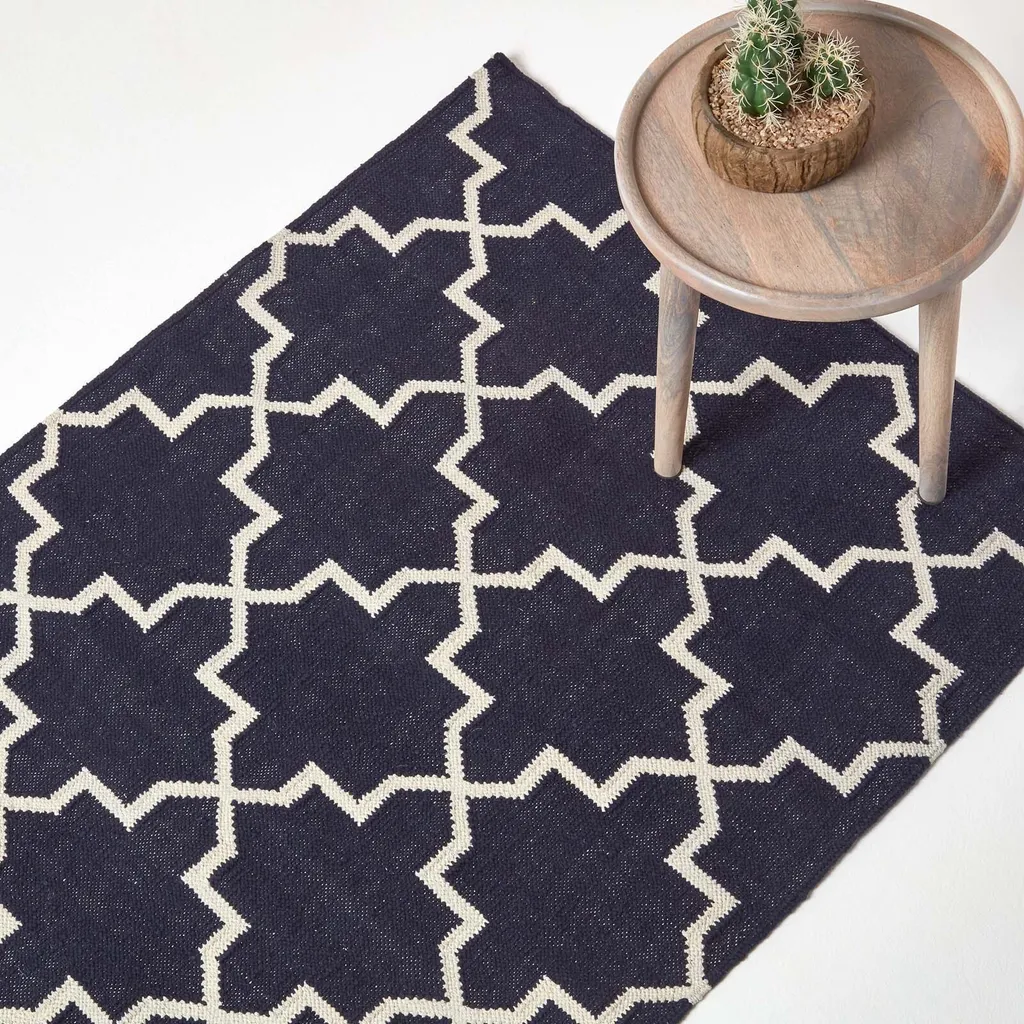 Tapis Déco pour Chambre ou Entrée 90x150 cm - Design Kilim Moderne