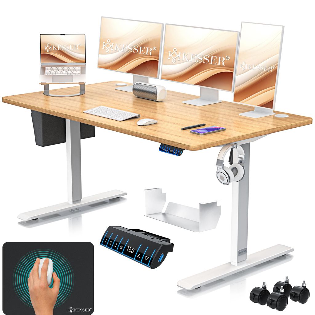 KESSER® Höhenverstellbarer Schreibtisch elektrisch, Produktbild 