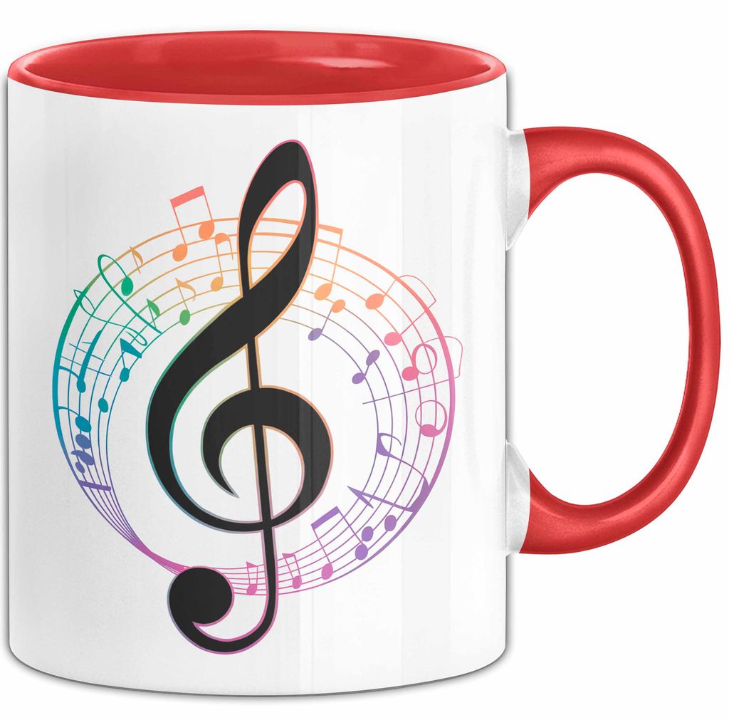 Musikliebhaber Musiker Tasse Geschenk Lustige Geschenkidee Spruch (Rot)