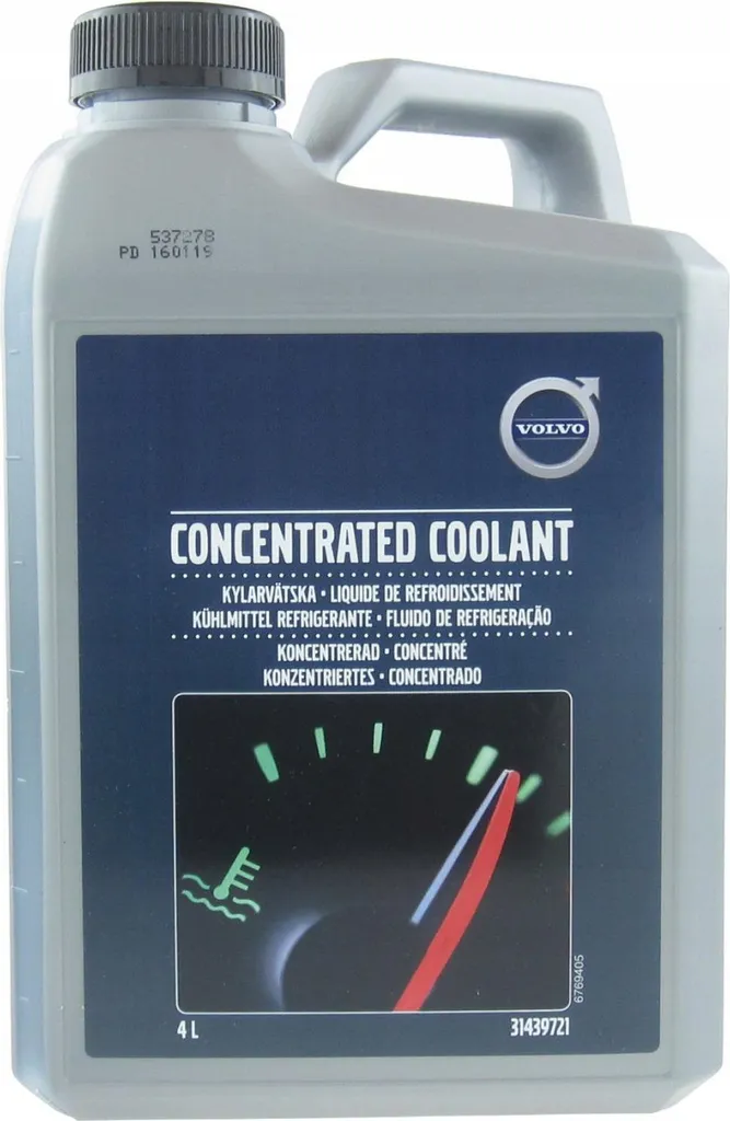 Liquide de refroidissement Volvo 4L pour entretien et vidange moteur