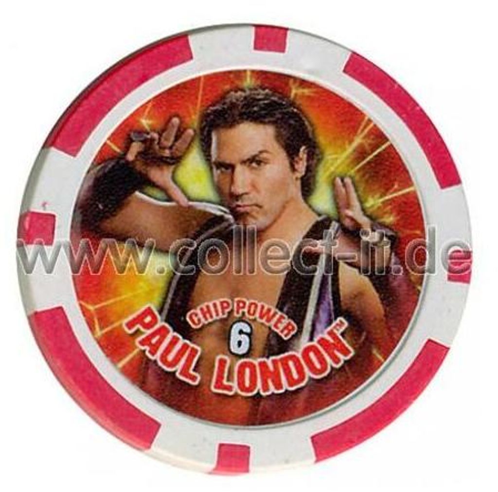WWE Chip Regular - Paul London - rot - Serie 3