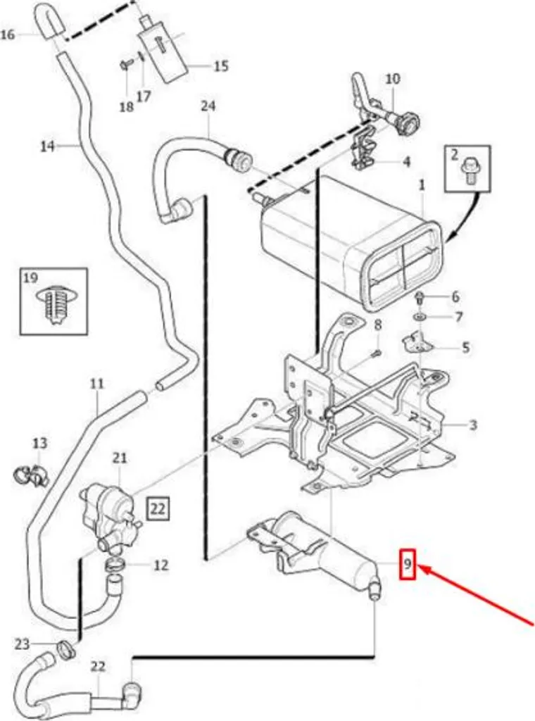 Filtre à charbon actif OE 31338102 haute efficacité pour gamme Volvo