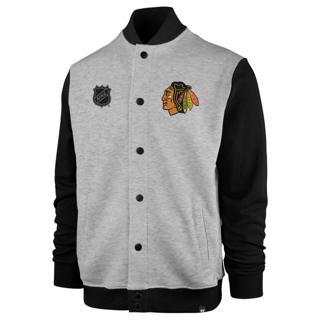 47 Brand BURNSIDE Track Jacket - Chicago Blackhawks - L