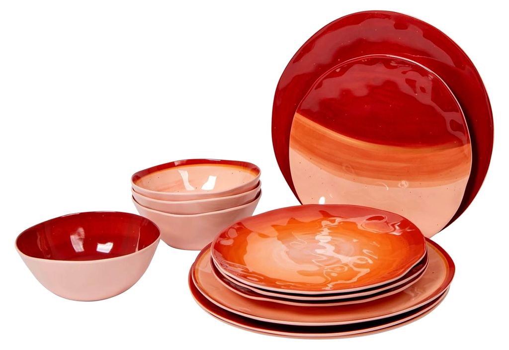 Melamin Geschirrset Halo für Camping und Picknick