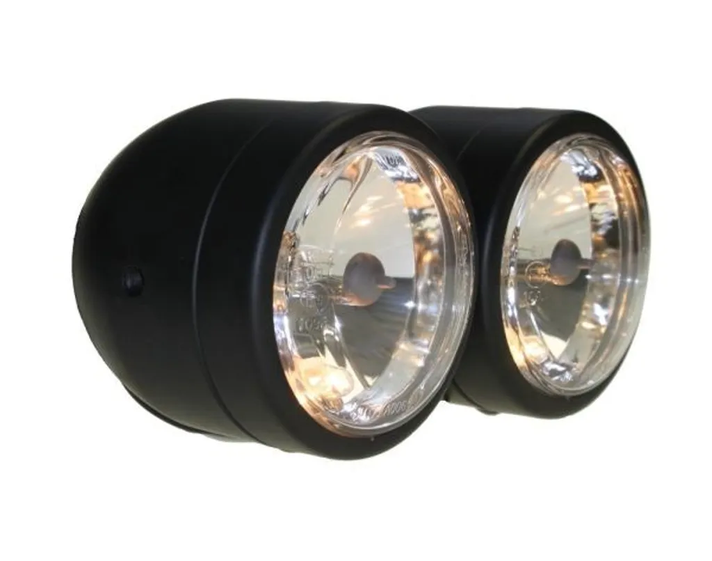 Phare double noir homologué E avec ampoules H7 H4 pour Honda CB Hornet