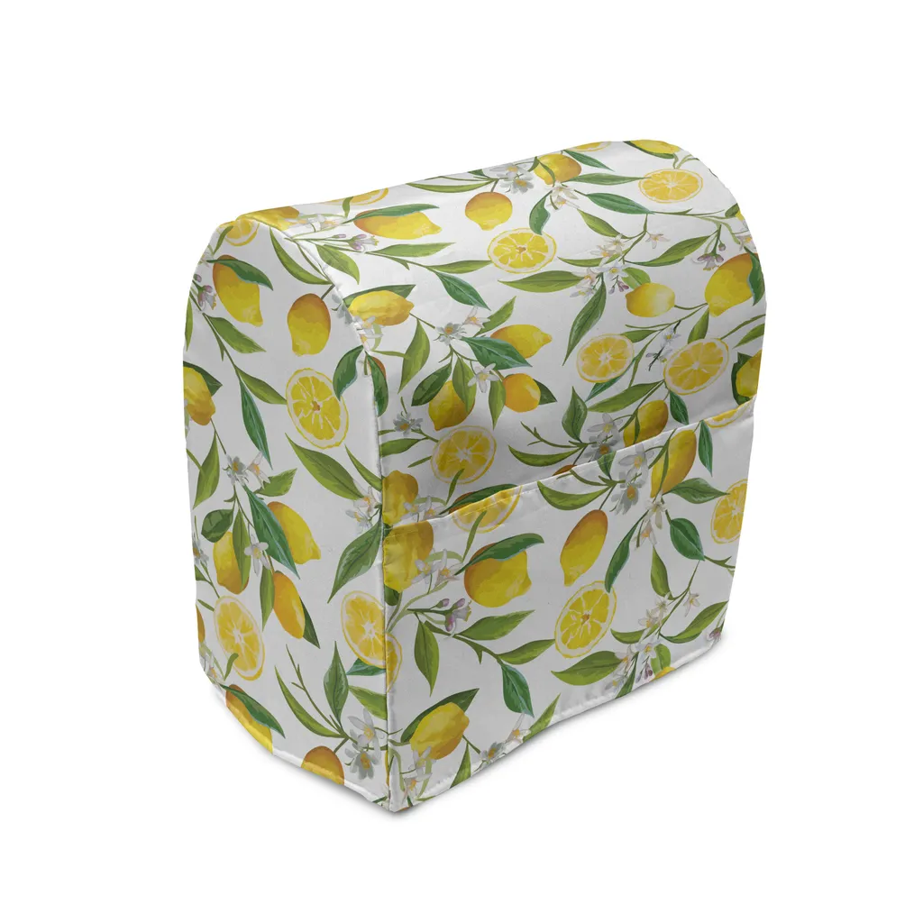 Protection Mixeur de Cuisine Anti-Poussière Jardin Exotique Jaune