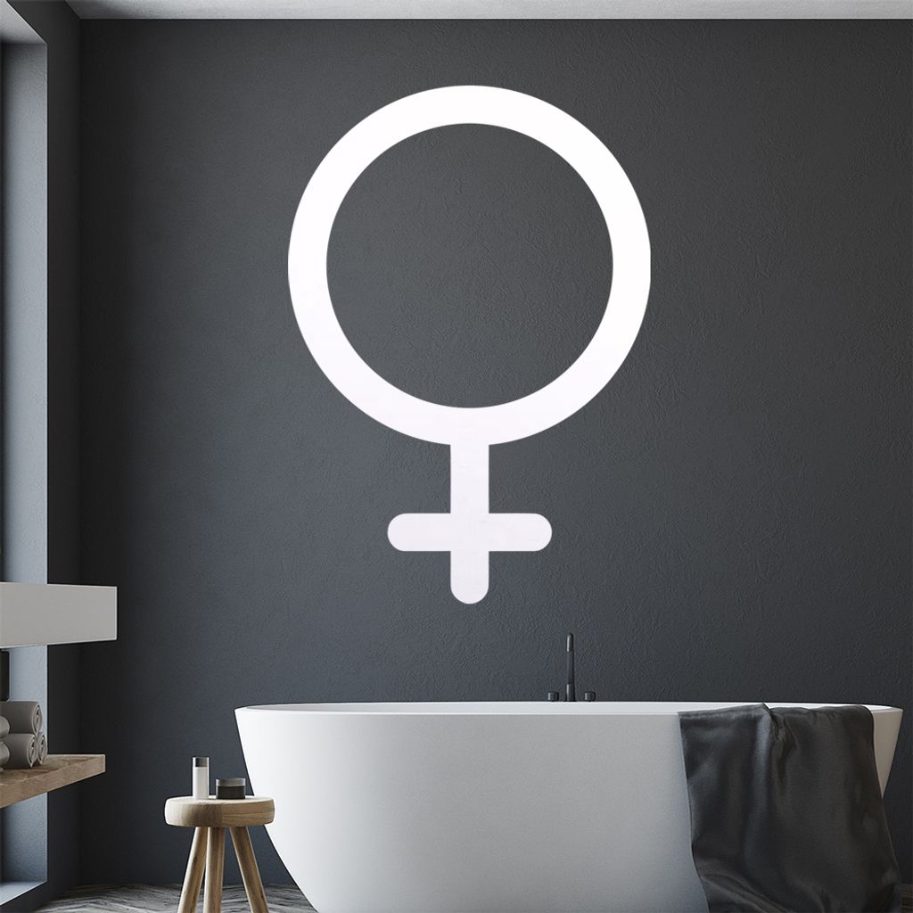 Weibliches Geschlecht Wandtattoo Wandaufkleber Wall Sticker - Dekoration, Küche, Wohnzimmer, Schlafzimmer, Badezimmer
