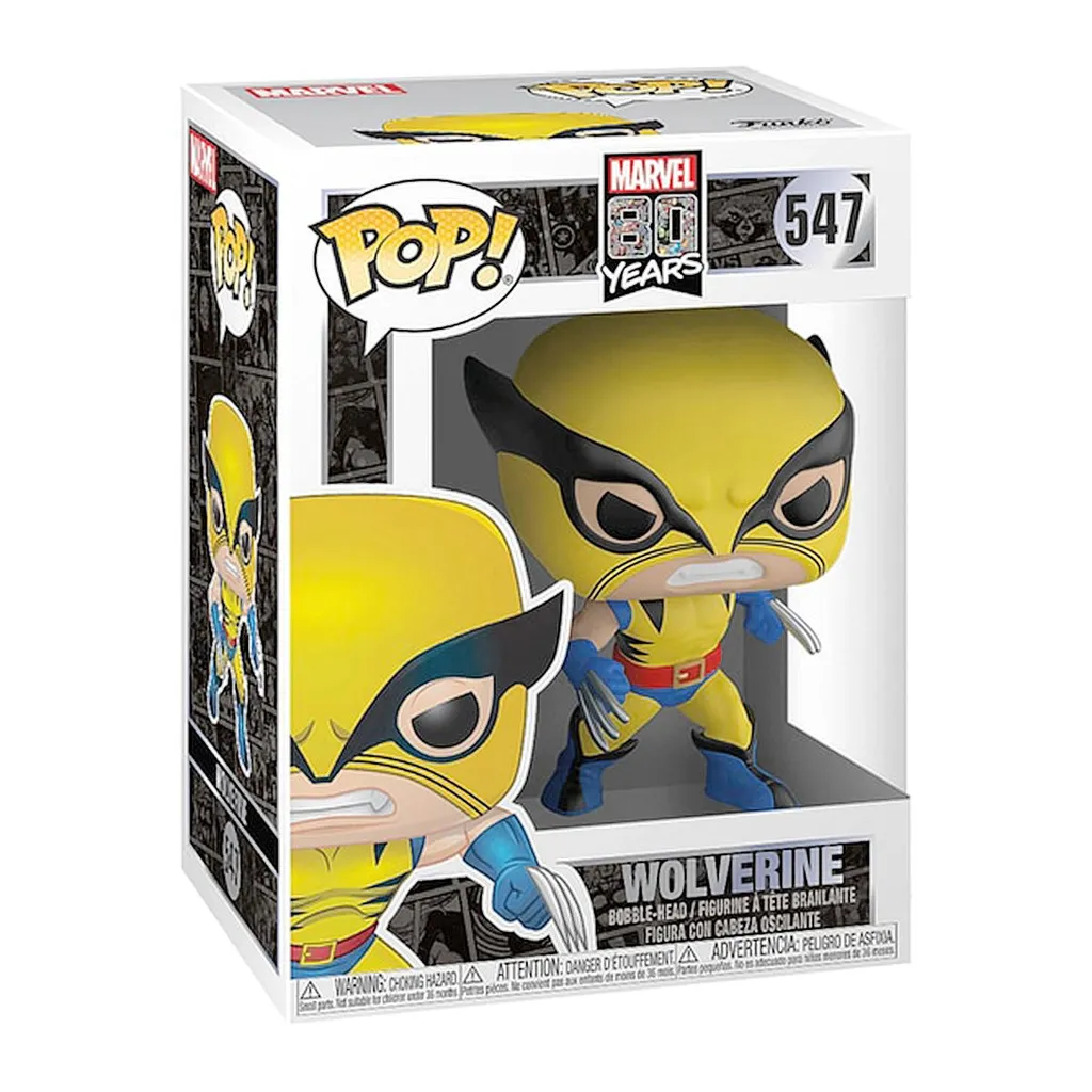 Wolverine Marvel 80th Figurine Pop 9cm Complétez Votre Collection Vinyl