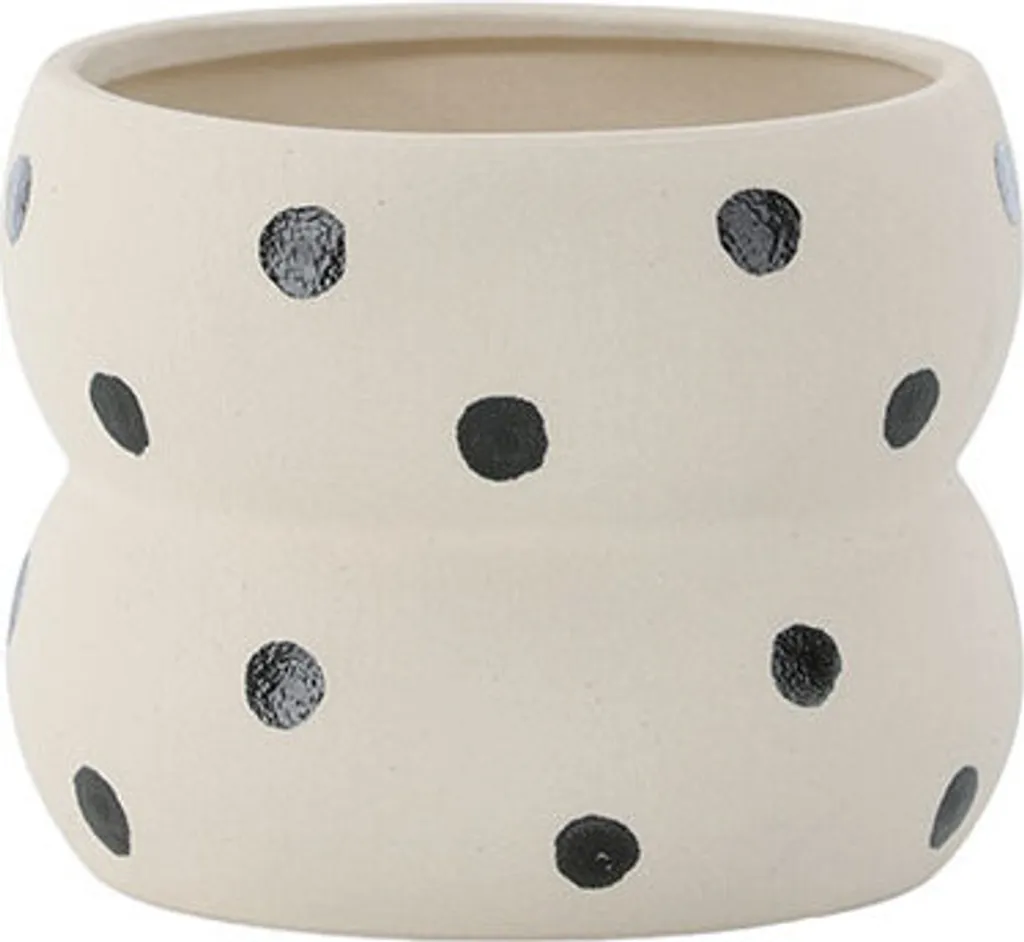 Cache-pot en terre cuite beige Daphne, finition mate pour la maison