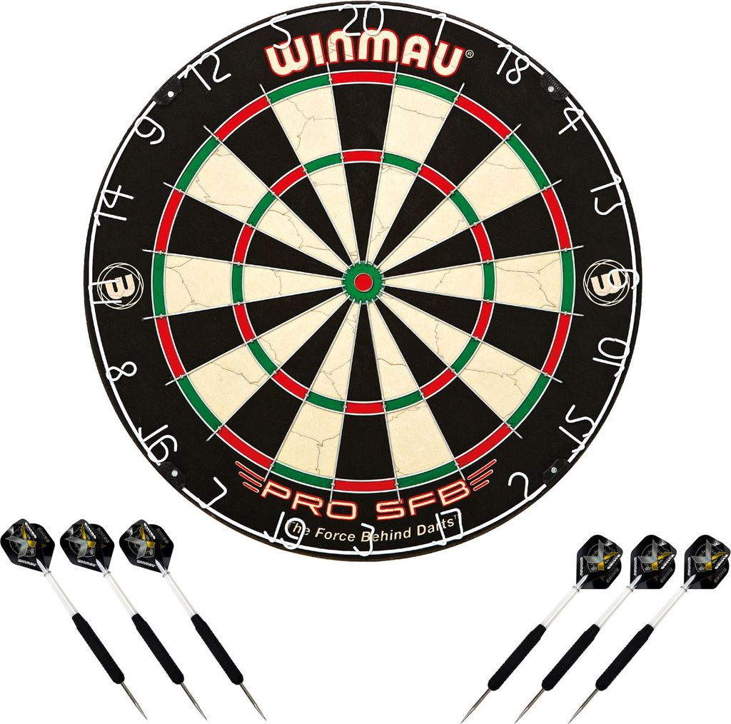 Winmau Dartboard PRO-SFB in un set che comprende 2 set di Immagine del prodotto 