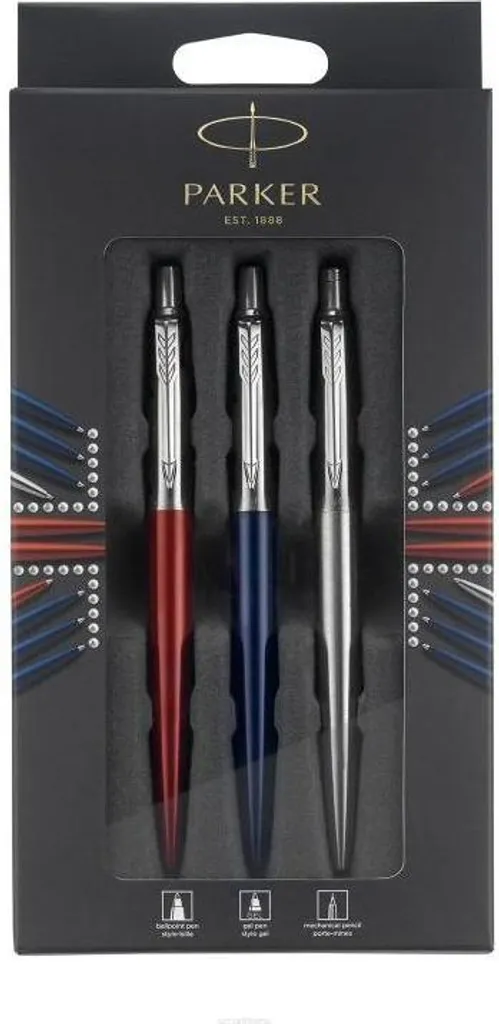 Set Parker Jotter 3 Pezzi 2032740: Penna Sfera, Gel e Portamine