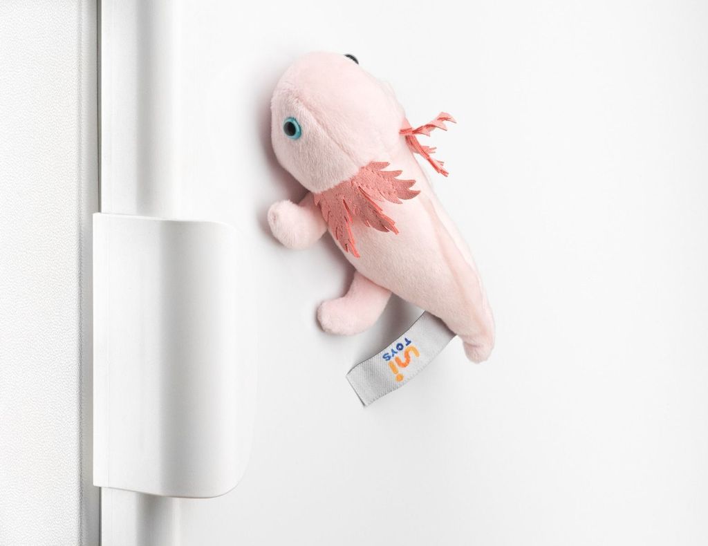 Axolotl 15 cm Magnet Plüschlurch Produktbild 