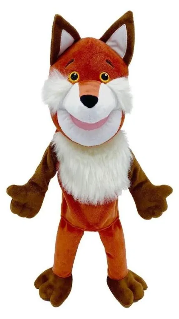 Fiesta Crafts Marionnette à Main Renard - Peluche rousse à bouche mobile