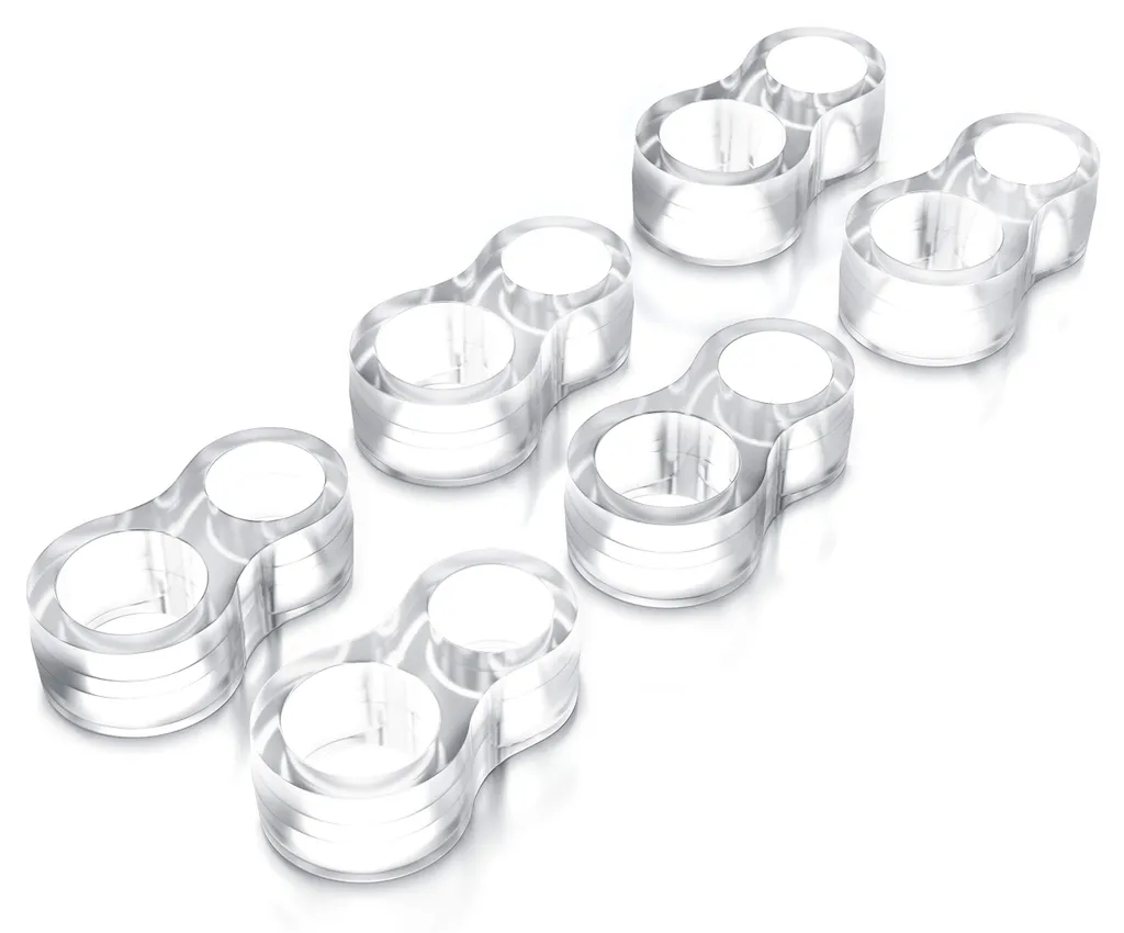 Protection poignée de porte silicone transparent 25x45mm amortisseur choc x6