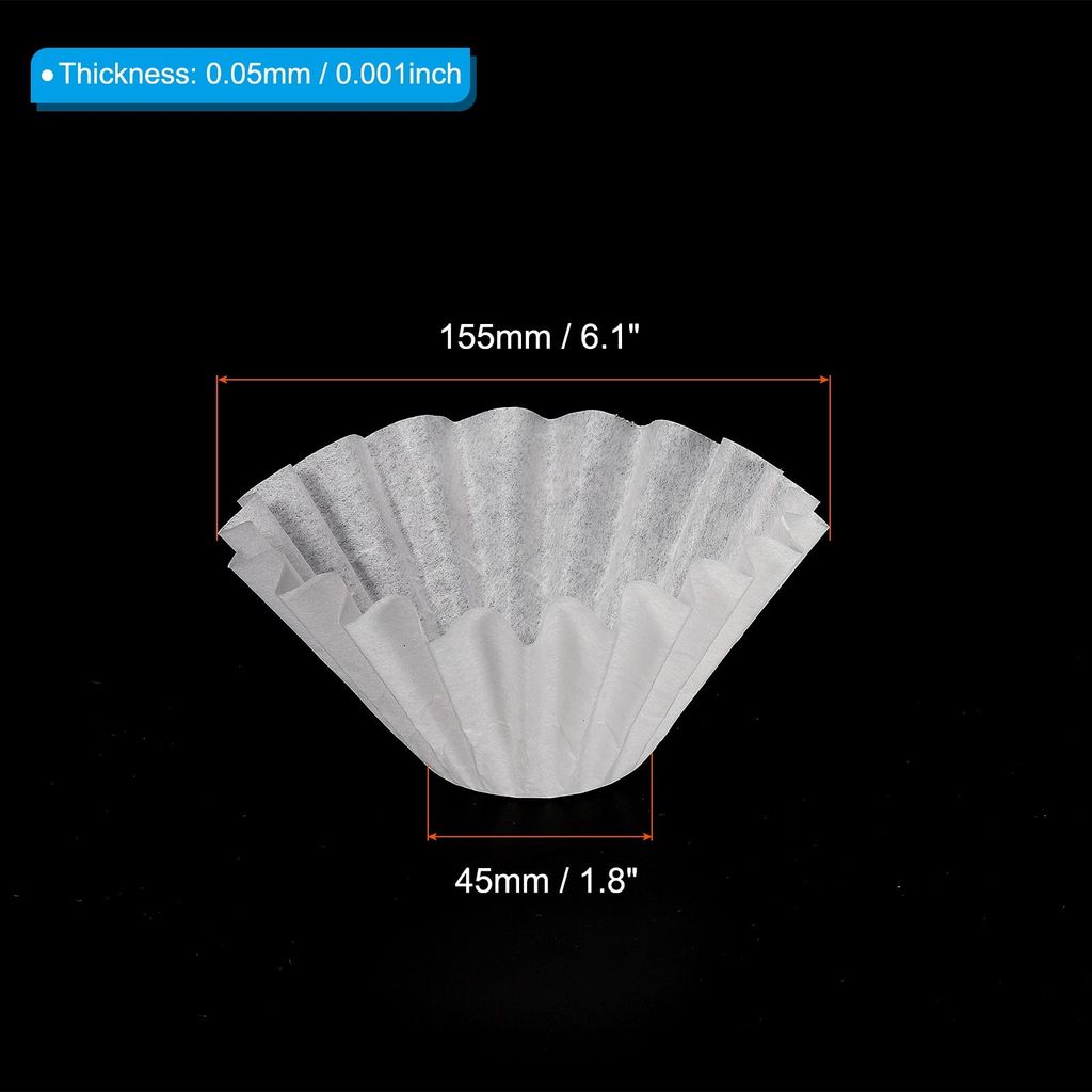 1-4 Becher Welle Kaffee Filter Papier 6.1x1.8" Entnahme fš¹r CafšŠ B?ckerei Kš¹che Pack von 100