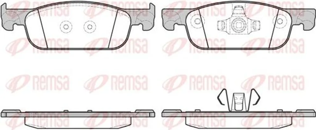 Plaquettes de frein REMSA 1718.00 pour Clio et Sandero - OE 410604682R
