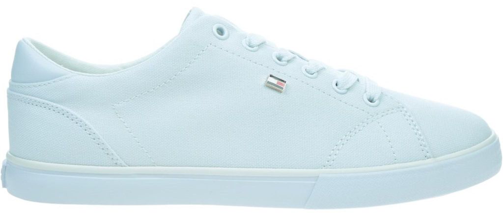 Tommy Hilfiger Canvas Damenschuhe Leinenschuh Weiß Freizeit, Schuhgröße:38 EU