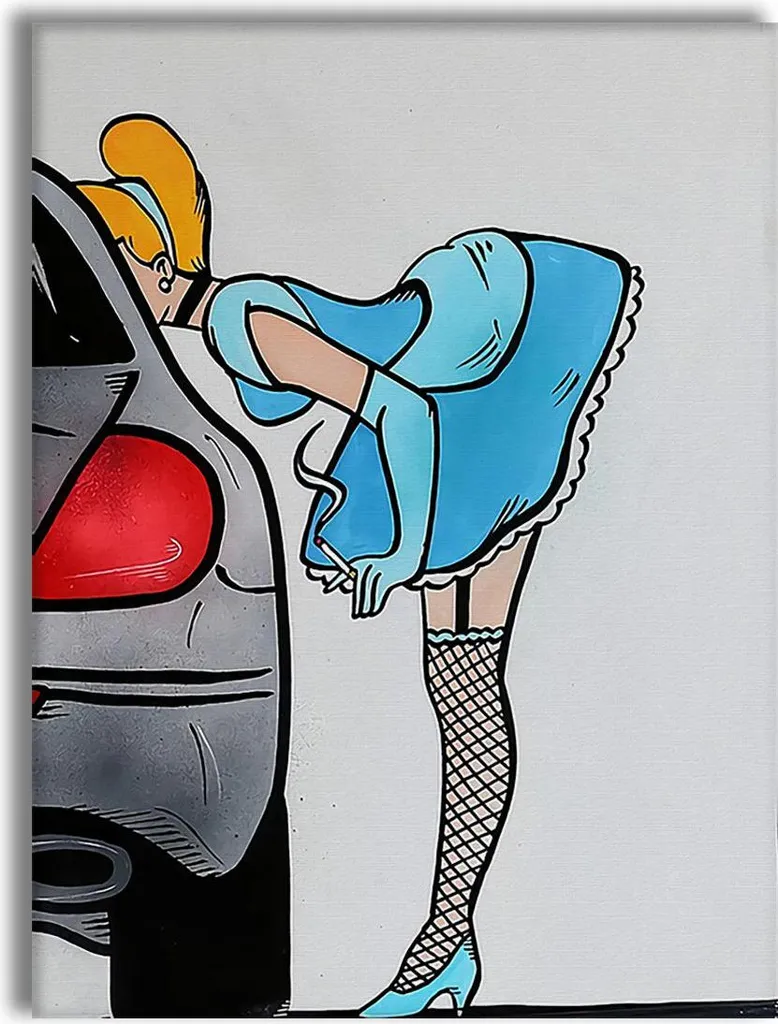 Tableau déco contemporain sur toile et châssis bois format 50x70 cm