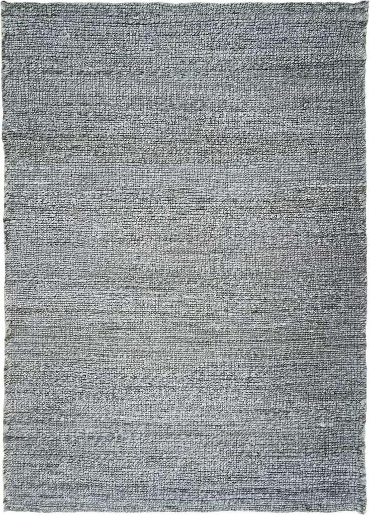 Grauer Teppich aus Jute, geflochten, 120x170 cm - im Produktbild 