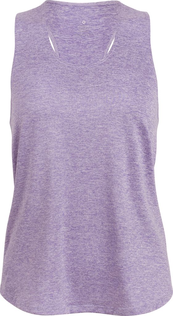 Racerback Sport Shirt -Heathered-, Damen Tank Top – Flieder Meliert – Gr.: XL