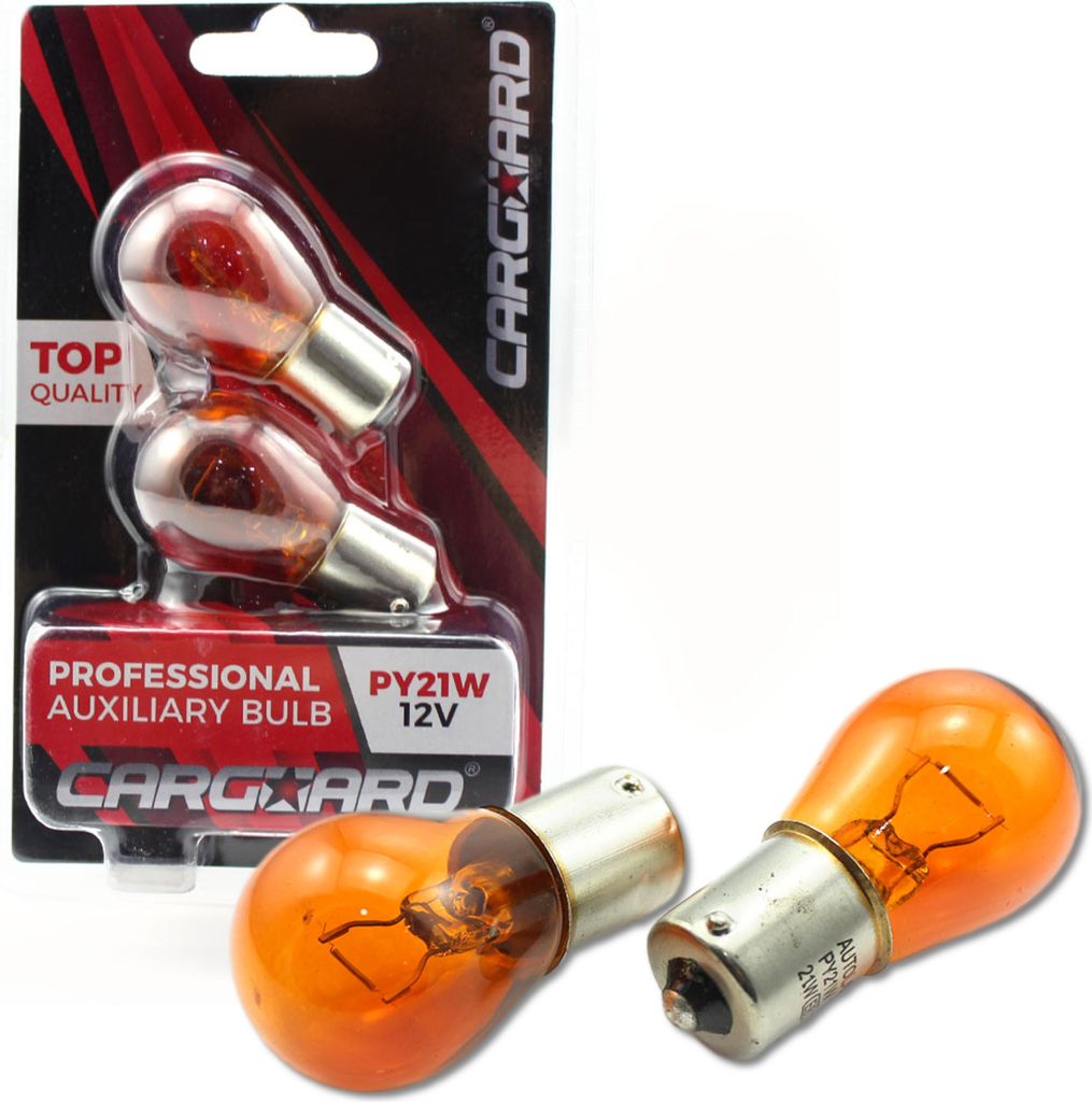 Carguard – Set (2x) BAU12S – PY21W Auto-Lichter-Blinker – Orange – 12 V 21 W – lange Lebensdauer – Blinker Auto