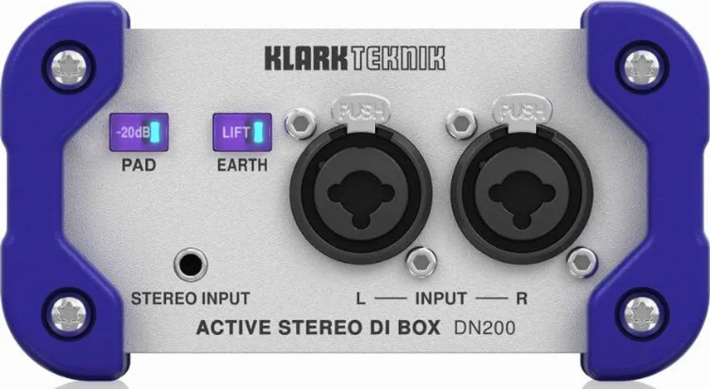 Klark Teknik DN200 V2 Boîte de Direct Active Stéréo Haute Performance