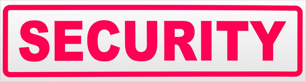 Kiwistar Security Magnetschild Schild magnetisch - 20cm Neonpink - Magnetfolie für Auto PKW Kfz