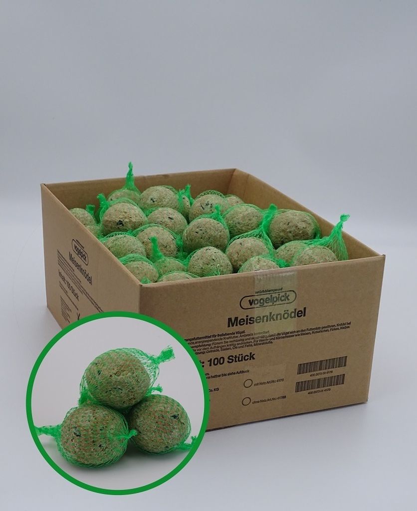 Futterbauer ca. 100 Meisenknödel á 90g  mit Netz Produktbild 1