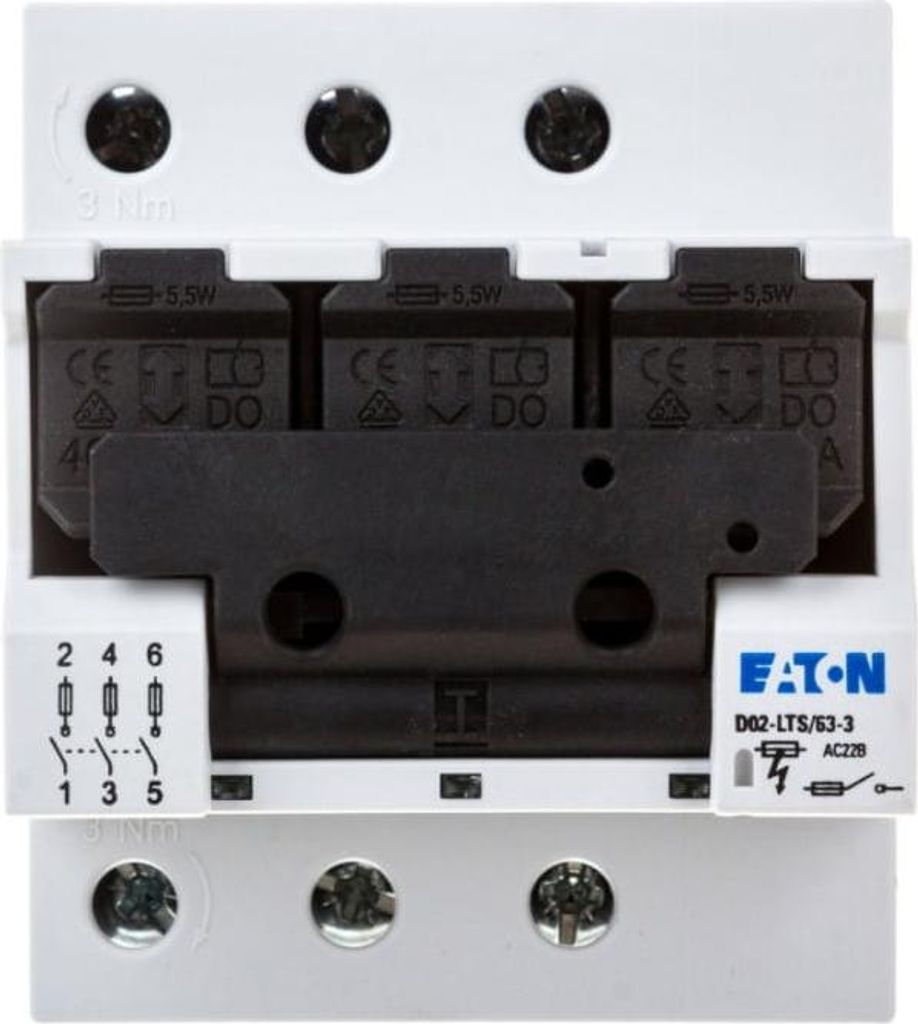 Fusibile sezionatore 63A 3P D02 D02-LTS/63-3 114320 Immagine del prodotto 
